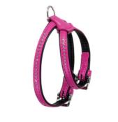 Harnais Simili Cuir pour Chien Orné de Strass
